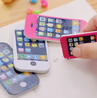 Cell Phone Shaped Erasers