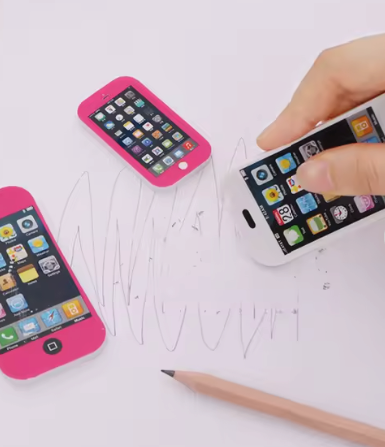 Cell Phone Shaped Erasers