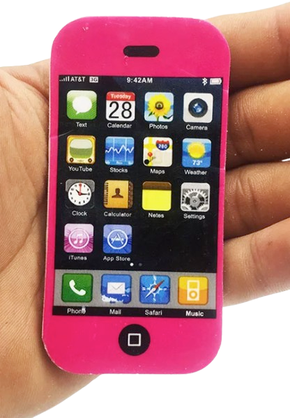 Cell Phone Shaped Erasers