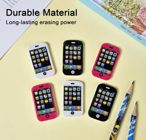 Cell Phone Shaped Erasers