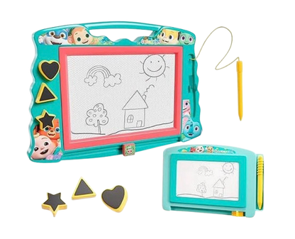Lollipop Cocomelon Double Color Magnetic Drawing Board – Toddler Sketch & Learn Set