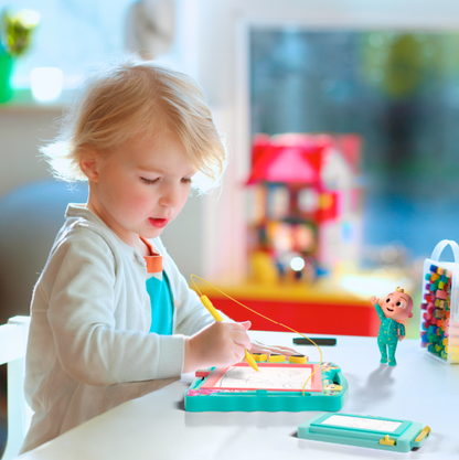 Lollipop Cocomelon Double Color Magnetic Drawing Board – Toddler Sketch & Learn Set