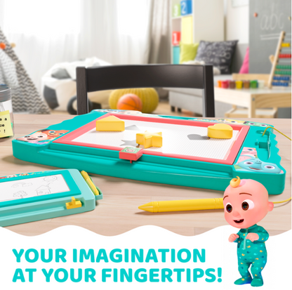 Lollipop Cocomelon Double Color Magnetic Drawing Board – Toddler Sketch & Learn Set