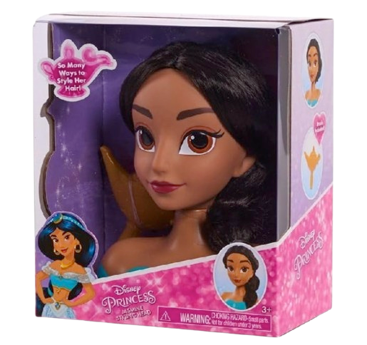 Disney Princess Jasmine Mini Styling Head – Hair Play Toy with Accessories
