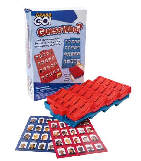Hasbro Guess Who? Grab & Go Travel Game – Classic Guessing Fun Anywhere