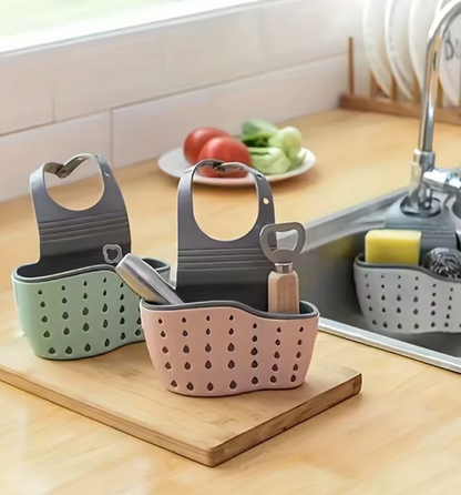Adjustable Sink Hanging Draining Bag Organizer