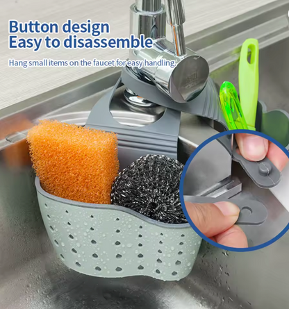 Adjustable Sink Hanging Draining Bag Organizer
