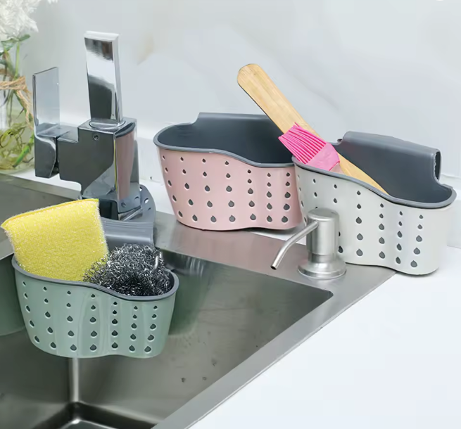 Adjustable Sink Hanging Draining Bag Organizer