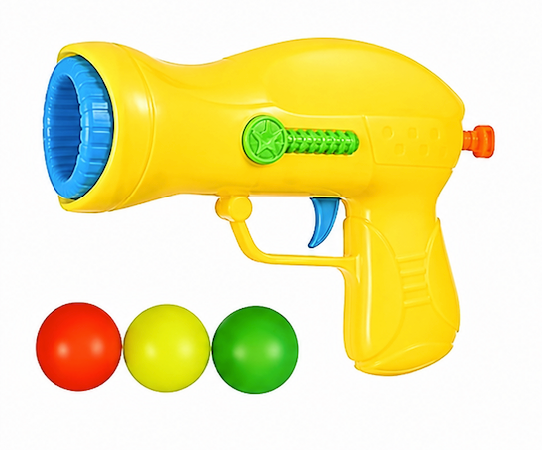 Lightweight Ball Gun Toy Set with Soft Foam Balls – 2 Pack
