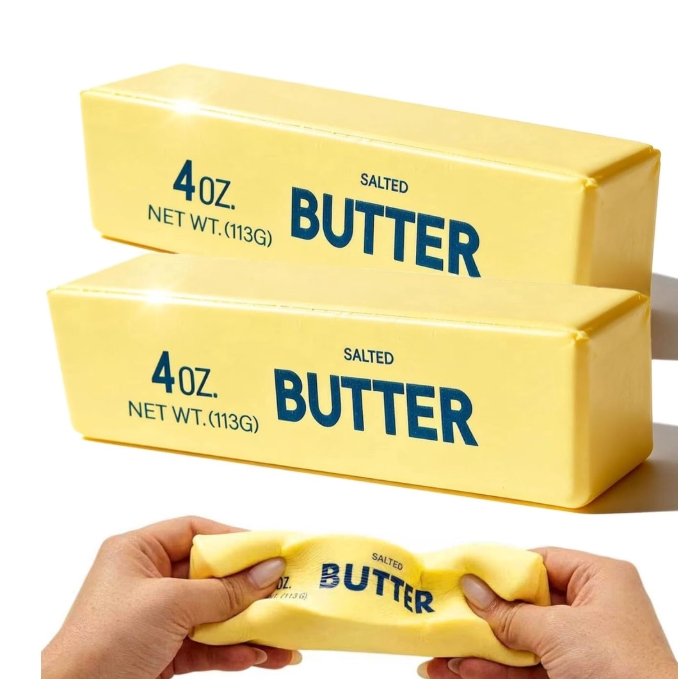 Butter Squishy Slow Rebound Stress Relief Toy – 2-Pack Soft Sensory Fidget Toys