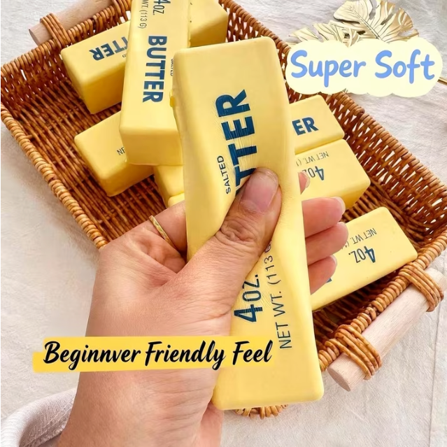 Butter Squishy Slow Rebound Stress Relief Toy – 2-Pack Soft Sensory Fidget Toys