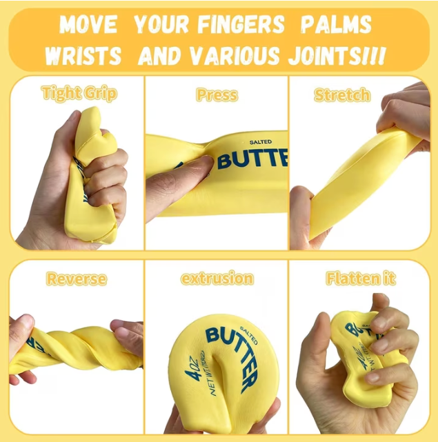 Butter Squishy Slow Rebound Stress Relief Toy – 2-Pack Soft Sensory Fidget Toys