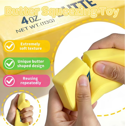 Butter Squishy Slow Rebound Stress Relief Toy – 2-Pack Soft Sensory Fidget Toys