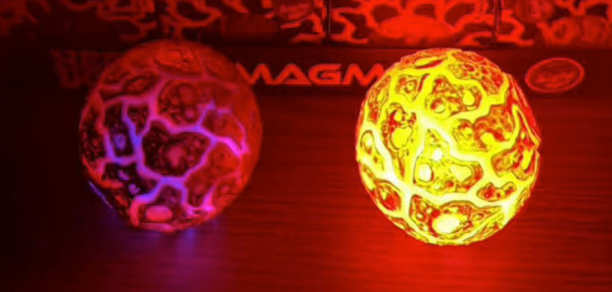 NeeDoh Magma Smack Light-Up Squeeze Ball – Lava Meteor Fidget Toy