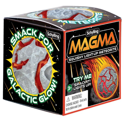 NeeDoh Magma Smack Light-Up Squeeze Ball – Lava Meteor Fidget Toy