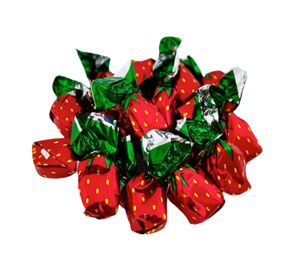 Colombina Strawberry Delights Filled Hard Candy – Individually Wrapped – 1 lb Bag