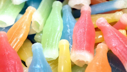 Nik-L-Nip Wax Bottles Candy Drinks – Assorted Flavors – 1 lb Bulk Bag