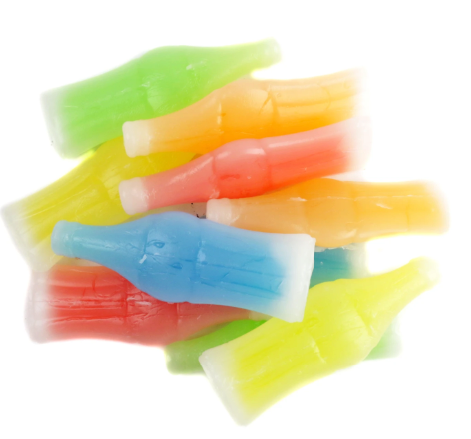 Nik-L-Nip Wax Bottles Candy Drinks – Assorted Flavors – 1 lb Bulk Bag