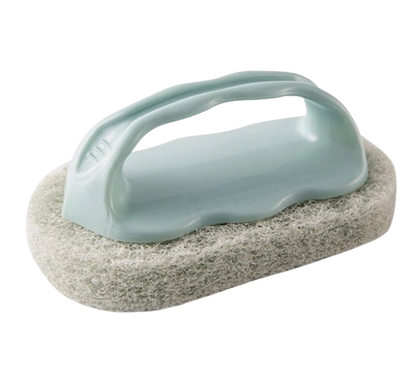 Multipurpose Scrub Pad with Ergonomic Handle – Heavy-Duty Fiber Sponge