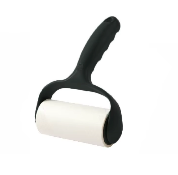 Manual Reusable Lint Roller with Extra Sticky Refill Roll for Pet Hair, Dust & Lint Removal