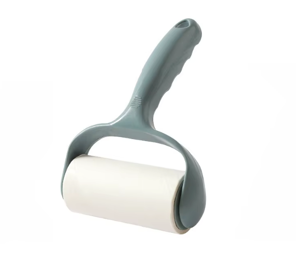 Manual Reusable Lint Roller with Extra Sticky Refill Roll for Pet Hair, Dust & Lint Removal