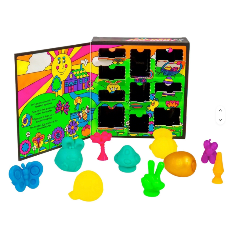 NeeDoh Golden Egg Hunt Easter Squishy Surprise Set – 10-Piece Fidget Toy