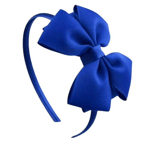 Safe Haven & CO Kids Fabric Bow Headband – Assorted Color Options, Soft Elastic Hair Band