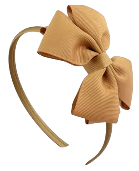 Safe Haven & CO Kids Fabric Bow Headband – Assorted Color Options, Soft Elastic Hair Band