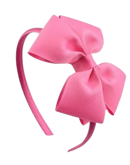 Safe Haven & CO Kids Fabric Bow Headband – Assorted Color Options, Soft Elastic Hair Band