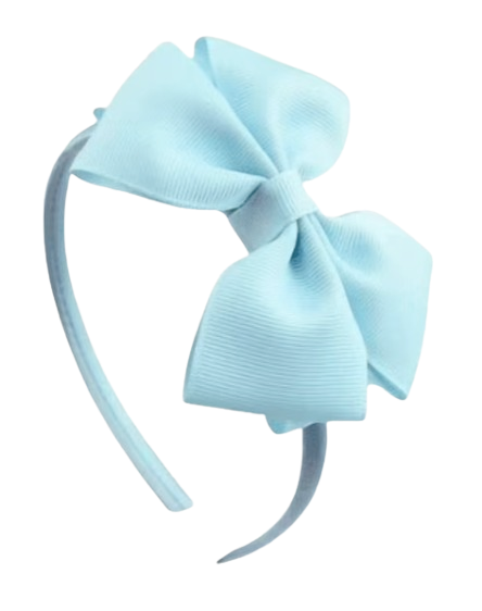 Safe Haven & CO Kids Fabric Bow Headband – Assorted Color Options, Soft Elastic Hair Band