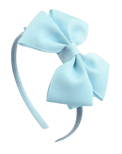 Safe Haven & CO Kids Fabric Bow Headband – Assorted Color Options, Soft Elastic Hair Band