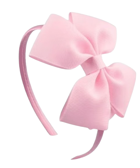 Safe Haven & CO Kids Fabric Bow Headband – Assorted Color Options, Soft Elastic Hair Band