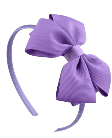 Safe Haven & CO Kids Fabric Bow Headband – Assorted Color Options, Soft Elastic Hair Band