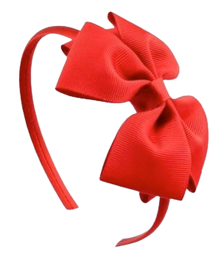 Safe Haven & CO Kids Fabric Bow Headband – Assorted Color Options, Soft Elastic Hair Band