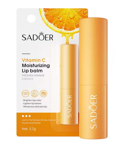 SADOER Vitamin C Moisturizing Lip Balm – Orange Essence Hydrating Care