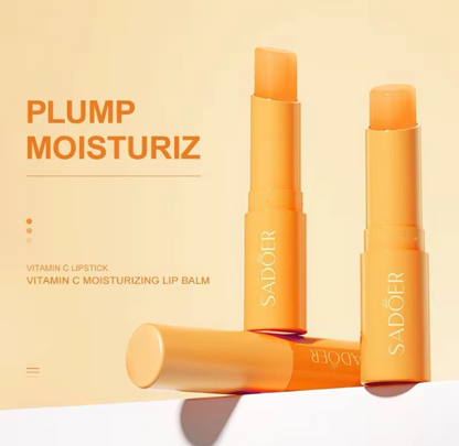 SADOER Vitamin C Moisturizing Lip Balm – Orange Essence Hydrating Care