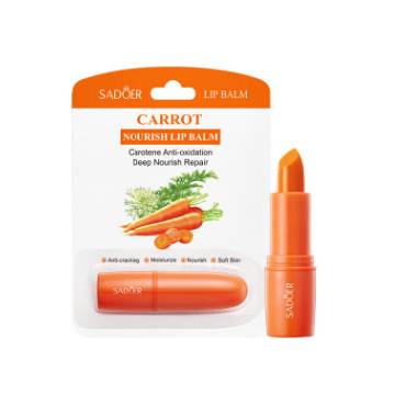 SADOER Carrot Nourish Lip Balm – Deep Repair & Moisturizing Care - 2-Pack