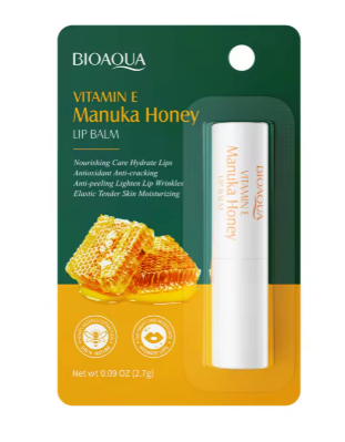 BIOAQUA Vitamin E Manuka Honey Lip Balm – Deep Moisturizing Care