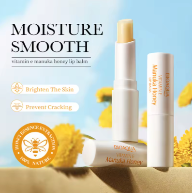 BIOAQUA Vitamin E Manuka Honey Lip Balm – Deep Moisturizing Care
