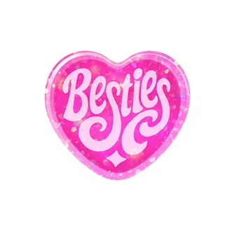 Teenie Sparkle Squeeze Hearts – 3-Pack - 1.5 Inches Mini Squishy Fidget Toys