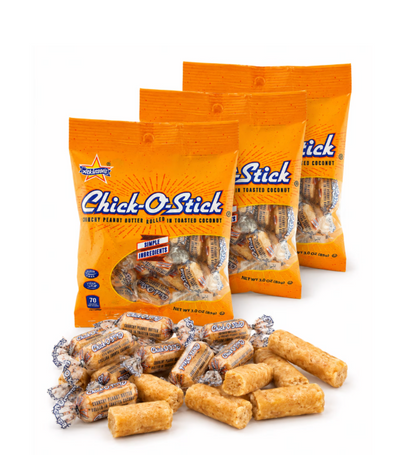 Atkinson’s Chick-O-Stick Candy 3 oz Peg Bags – 3-Pack