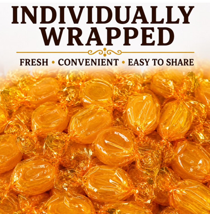 Colombina Butterscotch Discs Individually Wrapped Hard Candy – 2 lb Bag