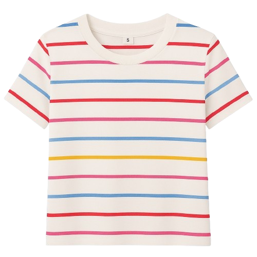 Children’s Cotton Stripe T-Shirt, Multiple Colors, SIZE 2T-5T