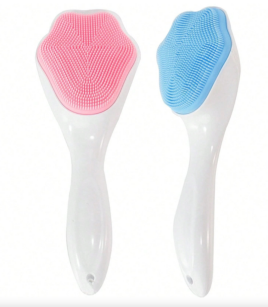 Silicone Face Scrubber Exfoliating Brush – Handheld Deep-Cleansing & Blackhead Removal Tool