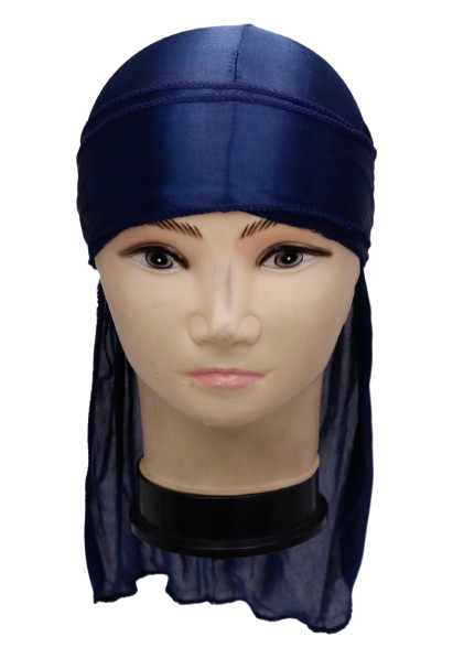 Silky Satin Durag Long Tail Head Wrap Adjustable Wave Cap