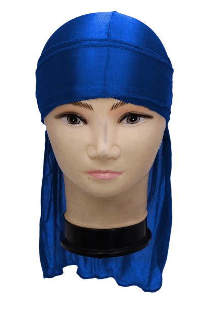 Silky Satin Durag Long Tail Head Wrap Adjustable Wave Cap