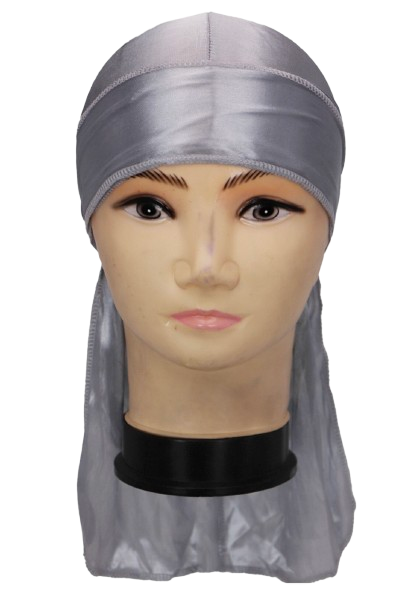 Silky Satin Durag Long Tail Head Wrap Adjustable Wave Cap