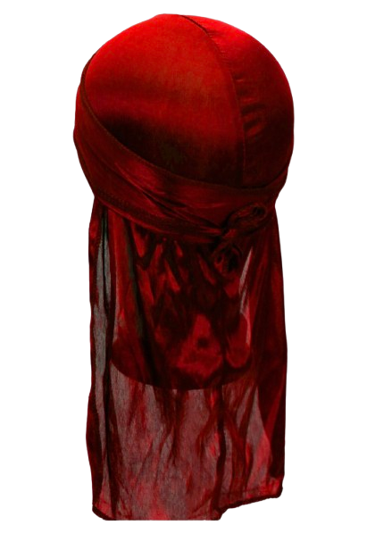 Silky Satin Durag Long Tail Head Wrap Adjustable Wave Cap