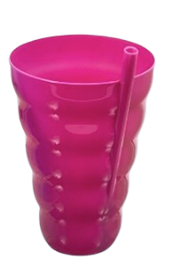 Sip-A-Tumbler – 22 oz. Spiral Cup with Lid and Straw - 4 Pack