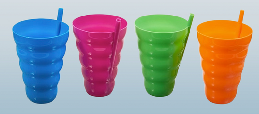 Sip-A-Tumbler – 22 oz. Spiral Cup with Lid and Straw